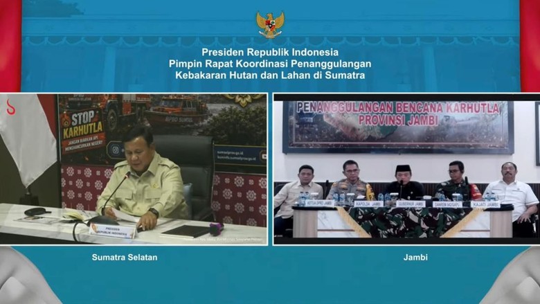 Gubernur Laporkan Situasi Karhutla Jambi ke Prabowo: Tahap Pendinginan