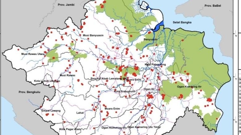 Hotspot di Sumsel Masih Tinggi, Tercatat Ada 1.344 Titik