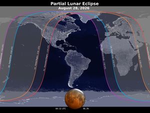 Gerhana Bulan Sebagian 27-28 Agustus 2026, Ini Wilayah yang Bisa Melihatnya