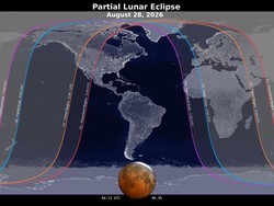 Gerhana Bulan Sebagian 27-28 Agustus 2026, Ini Wilayah yang Bisa Melihatnya