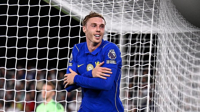 LONDON, ENGLAND - AUGUST 24: Cole Palmer of Chelsea celebrates scoring his teams third goal during the Premier League 2026/27 match between Fulham and Chelsea FC at Craven Cottage on August 24, 2026 in London, England. (Photo by Darren Walsh/Chelsea 