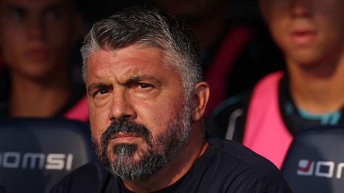 Gattuso saat memimpin Lazio menghadapi Bologna.