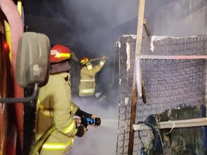 Gudang Rongsok di Kota Kediri Dibakar ODGJ