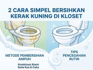 2 Cara Simpel Bersihkan Noda Kerak Kuning di Kloset