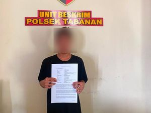 Polisi Tangkap Pencuri CD Wanita di Tabanan, Korban Memaafkan