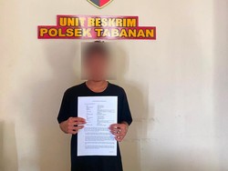 Polisi Tangkap Pencuri CD Wanita di Tabanan, Korban Memaafkan