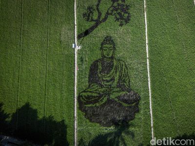Uniknya Karya Pari Corek Bergambar Sang Buddha