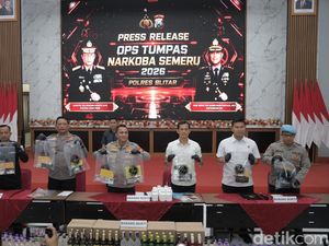 Operasi Tumpas Narkoba Blitar Ungkap 10 Kasus-13 Tersangka