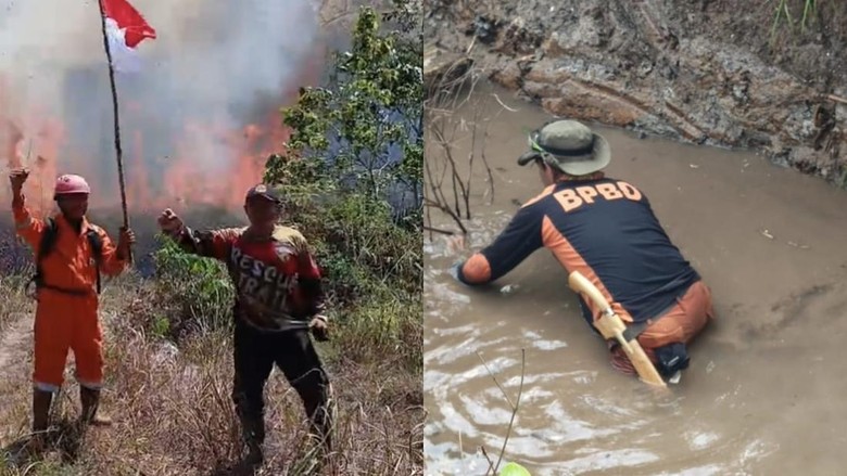 Lahan Gambut Jadi Momok, Petugas Karhutla di Kalteng Rawan Terperosok