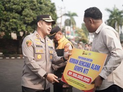 Polres Bogor dan Mahasiswa NTT Salurkan Bantuan Rp 100 Juta ke Manggarai Timur