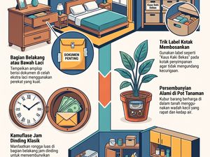 Infografis: 7 Spot Rahasia buat Simpan Barang Berharga Tanpa Brankas