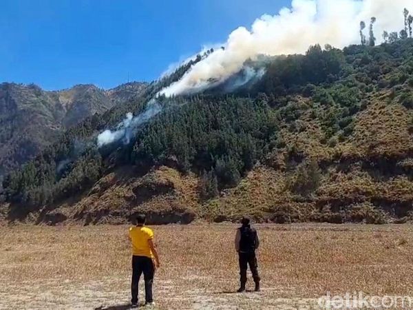Kawasan Bromo Kembali Terbakar