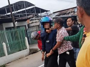Terekam CCTV Hendak Curi Motor, Pria di Palembang Nyaris Diamuk Massa