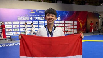 Taekwondoin Giovano Mandagi Rebut Medali Perak di Hunan