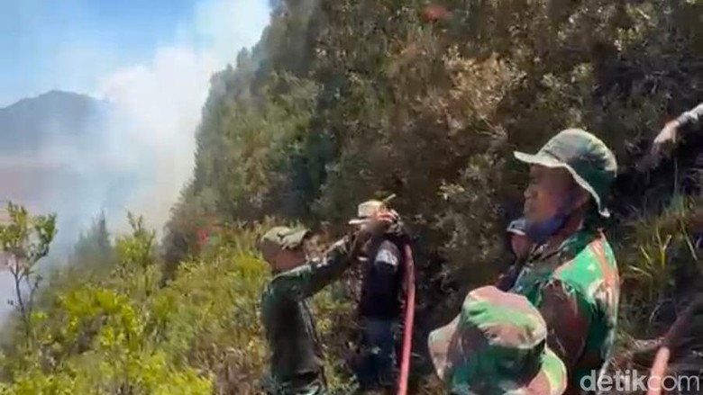 172 Pendaki Dievakuasi Dampak Kebakaran Jalur Pendakian Gunung Semeru