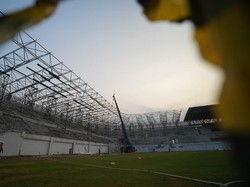 Rangka Atap Stadion Gelora Daha Jayati Kediri Ditarget Rampung September