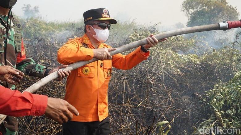 Al Haris Ungkap Sulitnya Medan Padamkan Karhutla di Tanjabtim