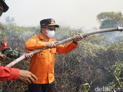 Al Haris Ungkap Sulitnya Medan Padamkan Karhutla di Tanjabtim