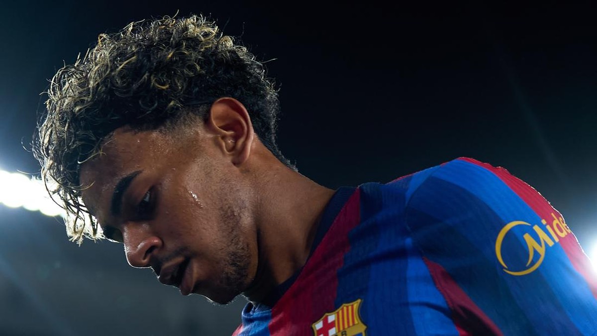 Winger Barcelona, Lamine Yamal di laga melawan Athletic Bilbao. (Foto: Pedro Salado/Getty Images)