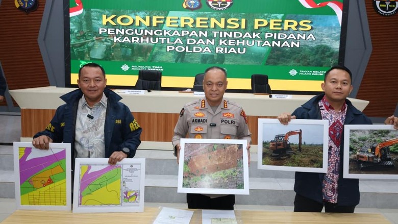 Polda Riau Ungkap 37 Kasus Karhutla, 40 Orang Jadi Tersangka