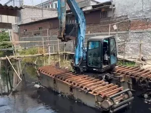 Komponen Alat Berat Dicuri Bikin Proyek Jembatan Semonggol Mangkrak