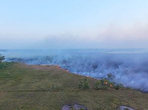 150 Hektare Lahan Warga dan TNI AU di Malimpung Pinrang Terbakar