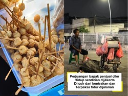 Perjuangan Penjual Cilor Rp1.000, Diusir Kontrakan hingga Tidur di Jalan