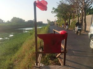 Bahayakan Pengendara, Patahan Jalan Inspeksi Kanal Tamangapa Utara Dipagari