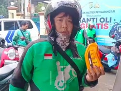 Apel Sabuk Kamtibmas di Polsek Penjaringan, Ojol Senang Bisa Ganti Oli Gratis