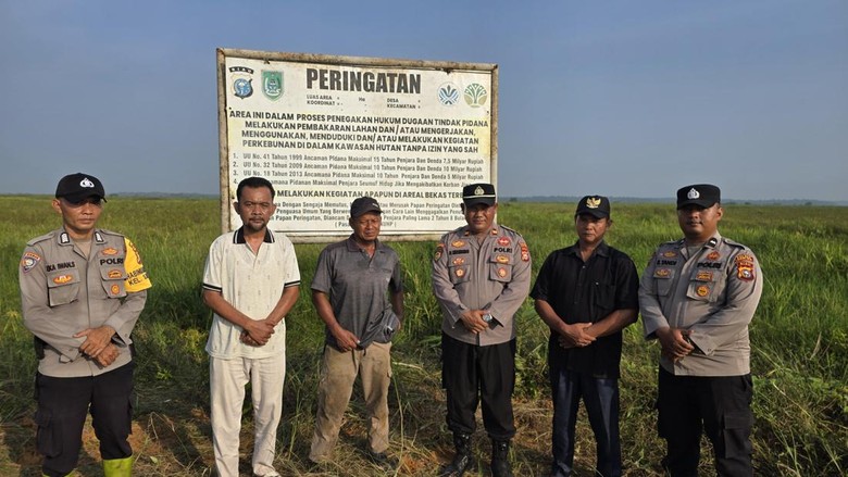 Cegah Replanting Lahan Terbakar, Polda Riau 'Pelototi' Areal Eks Karhutla