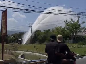 Semburan Air Rusak 4 Rumah di Sigi Dipicu Pipa Bocor Terdampak Gempa