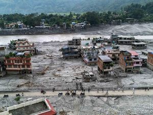 Dari Udara, Begini Wajah Nepal Usai Dihantam Banjir Bandang dan Longsor