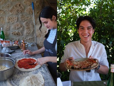 Serunya Honeymoon El Rumi dan Syifa Hadju, Bikin Pizza Bareng di Italia