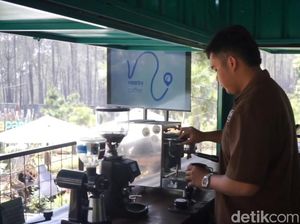 Sensasi Menyeruput Kopi di Tengah Sejuknya Hutan Pinus Bandung Utara