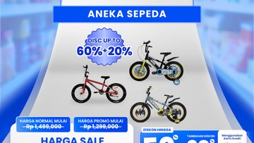 Berita dari Detik Finance: Serbu! Aneka Sepeda Banting Harga di Transmart Full Day Sale
