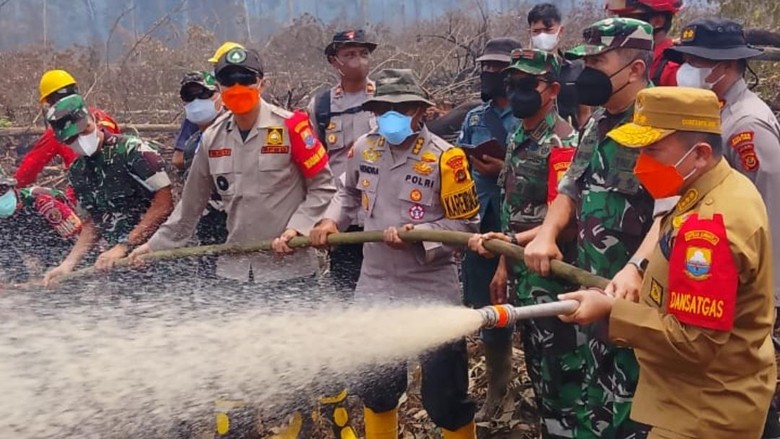 86 Hektare Lahan Gambut di Tanjabtim Terbakar, Kabut Asap Kian Memburuk
