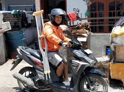 Cerita Iqbal Ojol Disabilitas di Medan yang Masuk Desil 6-10