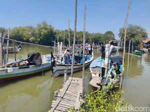 Cuaca Ekstrem, Nelayan Gisik Cemandi Sidoarjo Kembali Tak Melaut