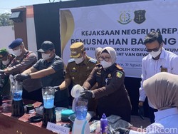 Kejari Parepare Musnahkan 1,5 Kg Sabu hingga Ganja dari 70 Perkara