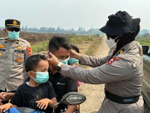 Polda Sumsel Gandeng Mahasiswa STIK Edukasi Warga Cegah Karhutla