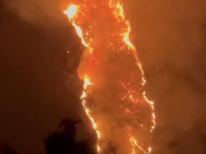 500 Hektare Lahan di Gunung Lakawan Enrekang Terbakar