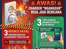 Infografis: Kebiasaan Tak Cabut Charger dari Stopkontak, Awas Bahaya Mengintai!