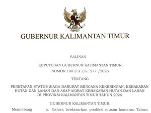 Kaltim Tetapkan Status Siaga Darurat Karhutla-Kekeringan hingga 30 November