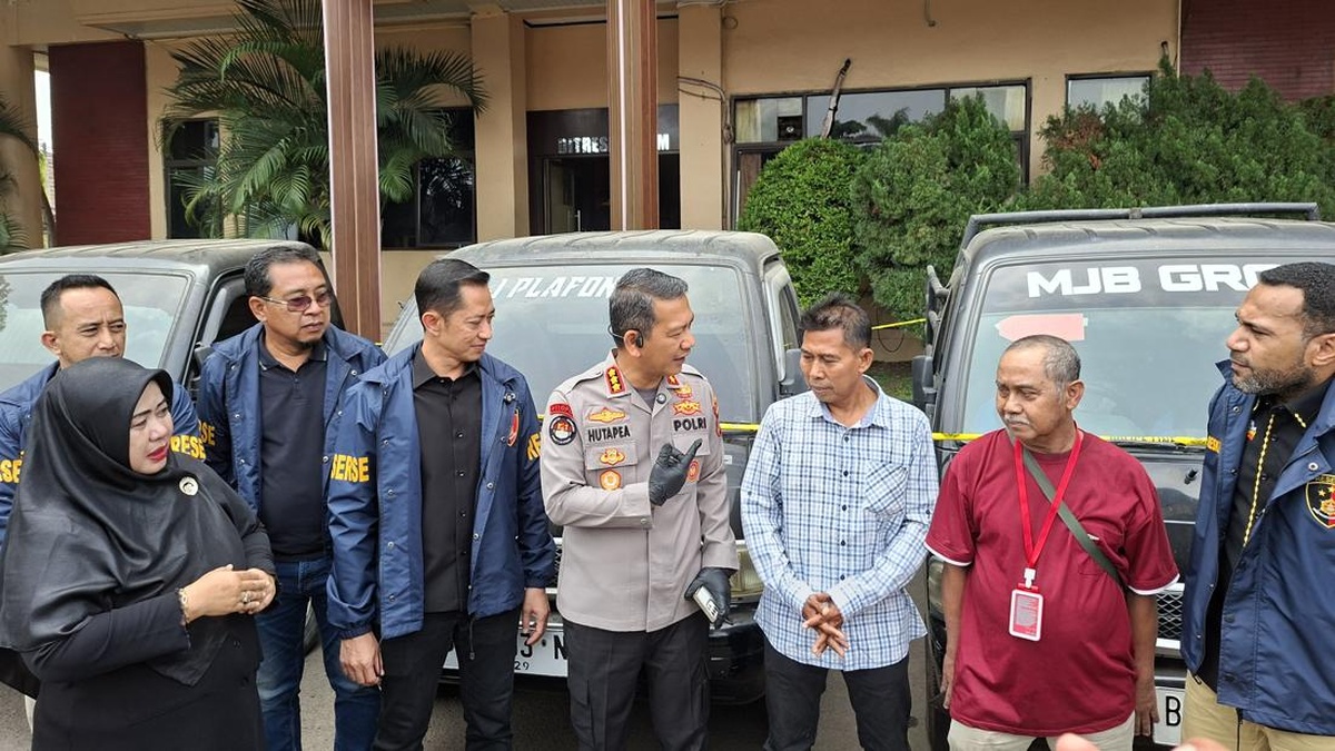 Polda Banten Ringkus Sindikat Pencuri Pikap Losbak, 11 Mobil Disita