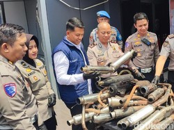 Deru Bising Knalpot Brong di Jalanan Ciamis Berujung Disita Polisi