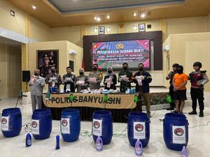 Polres Banyuasin Ungkap 84 Kasus Narkoba, 103 Tersangka Ditangkap