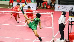 Sengitnya Aksi Pelajar Jakarta dalam Turnamen Sepak Takraw