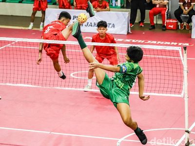 Sengitnya Aksi Pelajar Jakarta dalam Turnamen Sepak Takraw