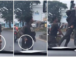 Viral 2 OTK Diduga Ancam Sopir Bus ALS Pakai Pisau di Lubuklinggau