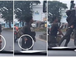 Viral 2 OTK Diduga Ancam Sopir Bus ALS Pakai Pisau di Lubuklinggau